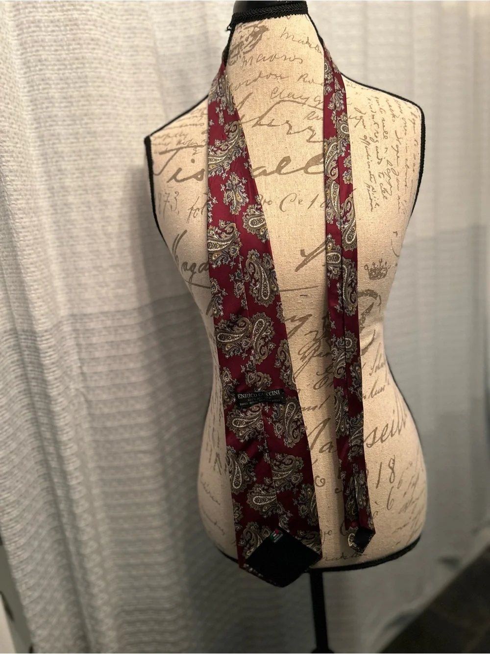 Enrico Buccini Paisley 100% Silk Necktie